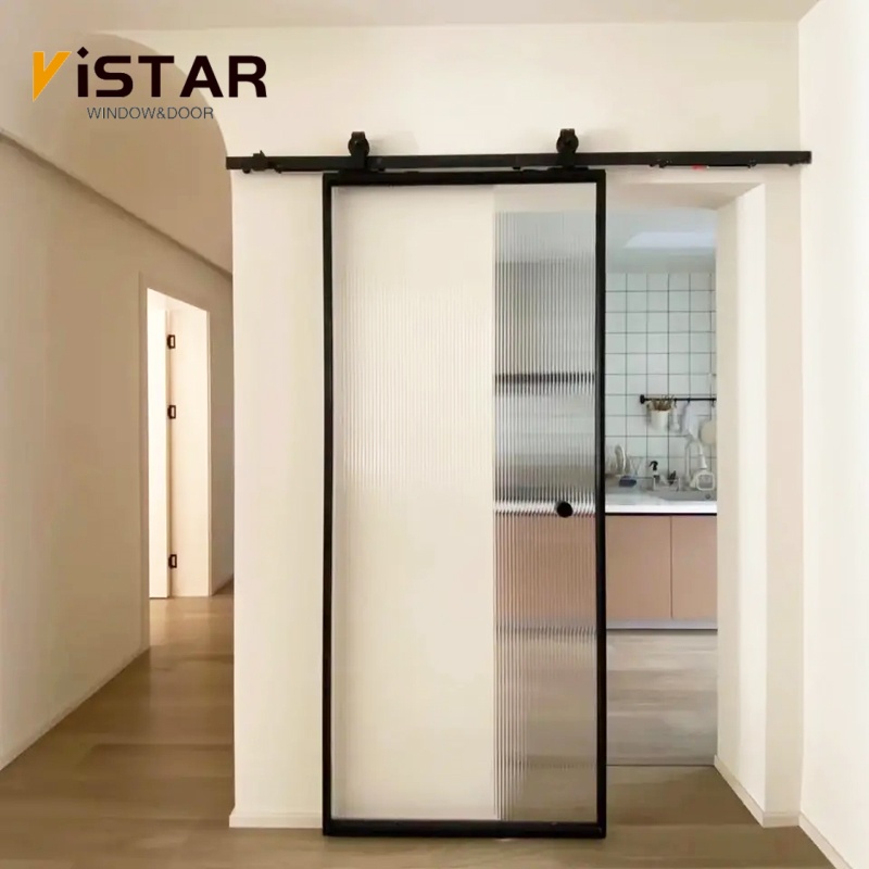 Glass doors invisible Sliding Door Barn System Room Ghost Doors