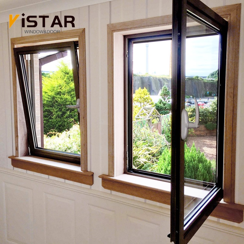 Hot Sell Aluminum Windows Double Tempered Glass Tilt and Turn Window