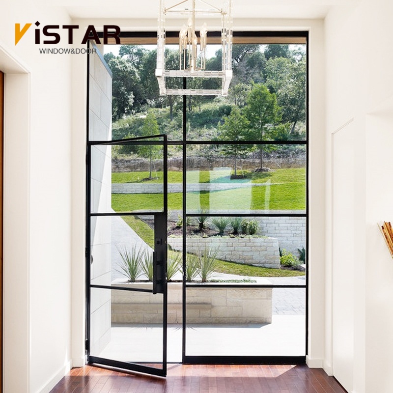 Exterior Patio Entry Aluminum Double Glass French Doors