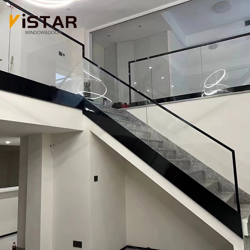 Glass railing, stair guardrail, frameless guardrail, swimming pool guardrail